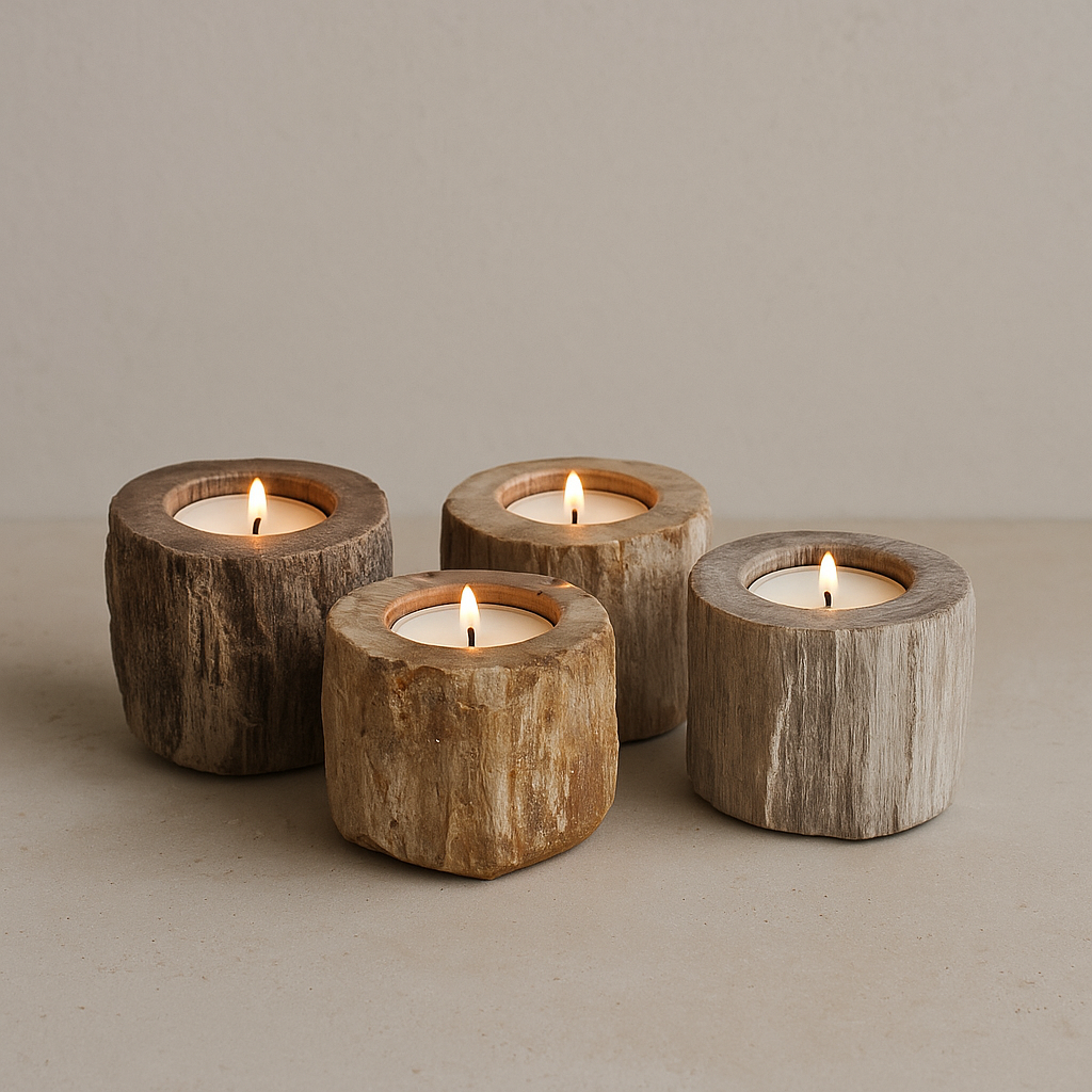 Naturlig rå fyrfadsstage