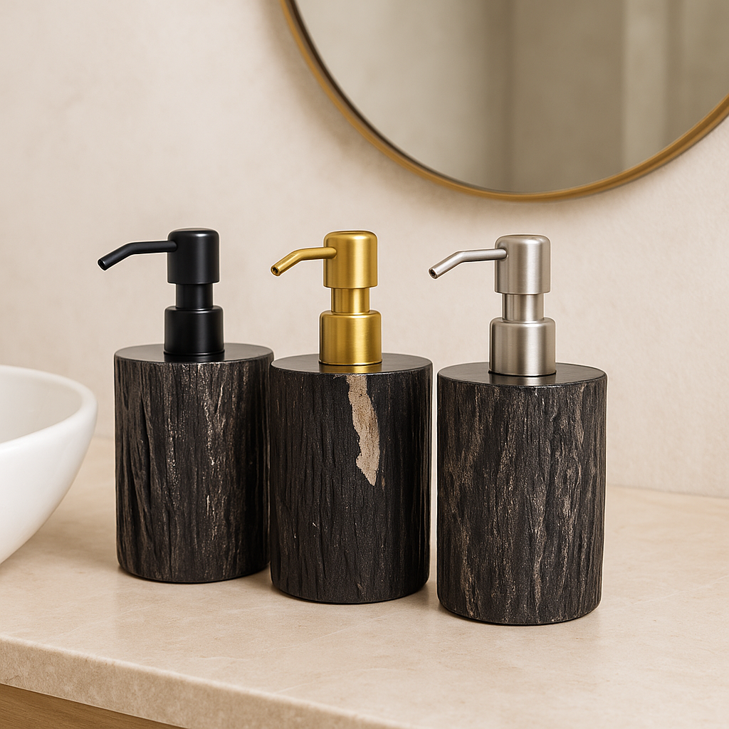 Mørke sæbedispensere